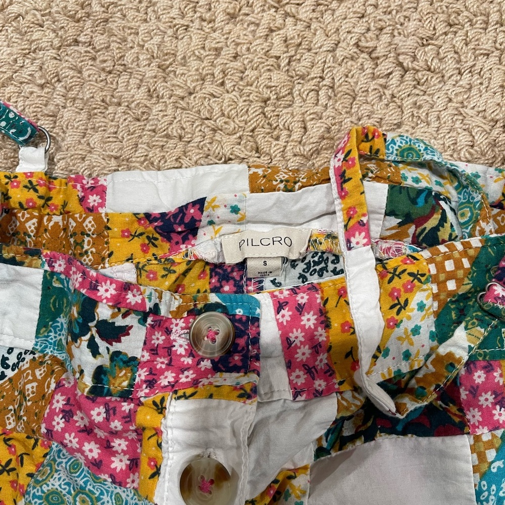 Pilcro Patchwork Multicolor Women's Top - image 2